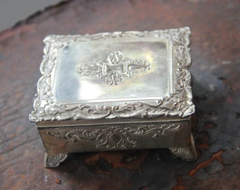 occupied japan cigarette box Vintage Wooden Mechanical Dispenser Inlay Made in Art | Vintage Silver Plated