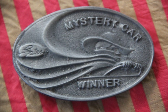 Vintage 1950's GATES Mystery Car Winner Pewter Be… - image 1