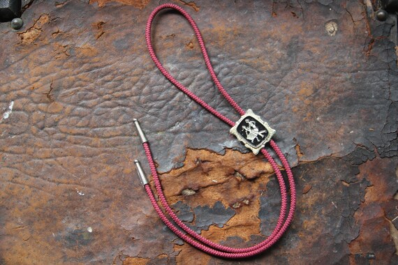 Awesomely Vintage SQUARE DANCING bolo tie, vintag… - image 5