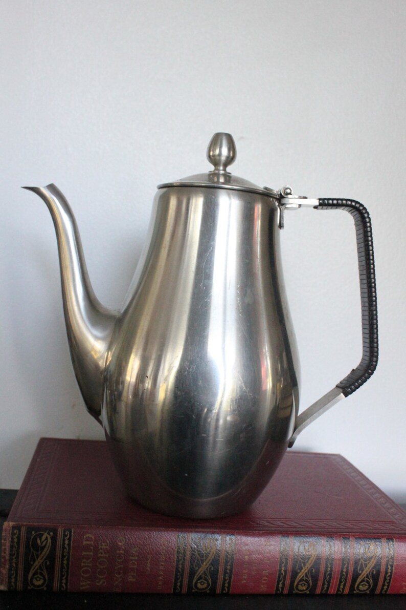 Vintage Reed & Barton 18/8 Stainless Steel Coffee Pot Coffee Etsy