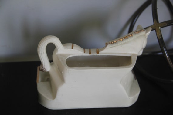 Vintage Dresser Caddy Valet, Ceramic Zebra Rare, … - image 4