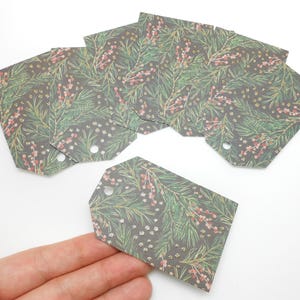 Lot de 8 étiquettes pour cadeaux de Noël en papier cartonné