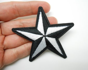 Star crest, heat-adhesive badge, hide a hole, star patch, customization