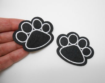 Cat paw patches, iron-on patch, hide a hole, cat patches