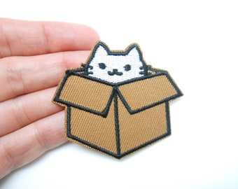 Cat patch, iron-on patch, hide a hole, cat patch, customization