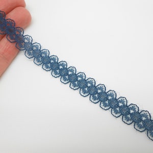 1 mètre de ruban en dentelle marine pour couture, vêtements de poupée, cadeau, scrapbooking
