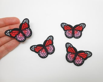 Butterfly shields, heat-sticking badges, hide a hole, butterfly patches, customizations, bag badges