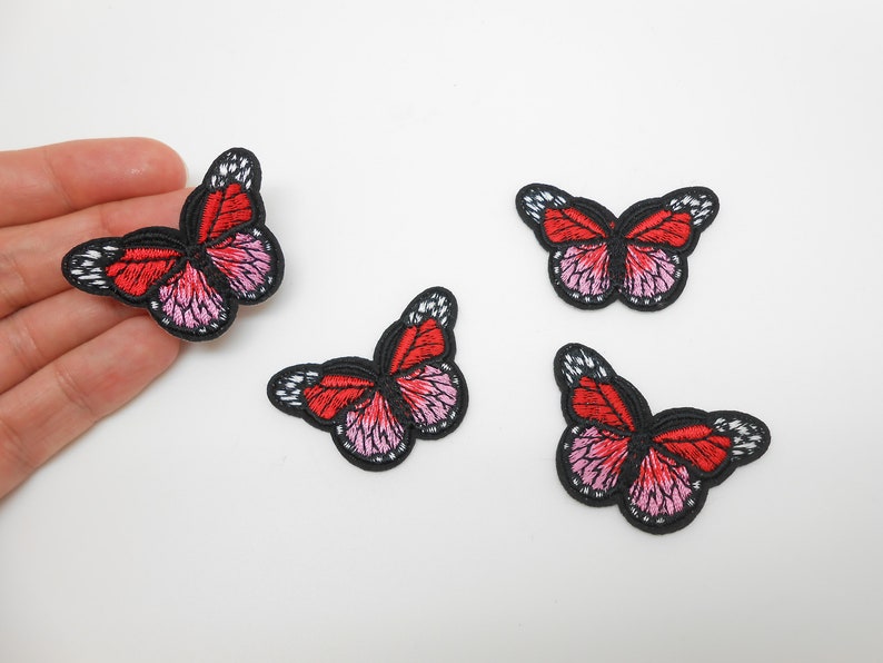 Butterfly shields, heat-sticking badges, hide a hole, butterfly patches, customizations, bag badges image 1