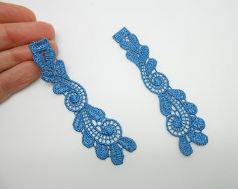 2 patterns in blue lace