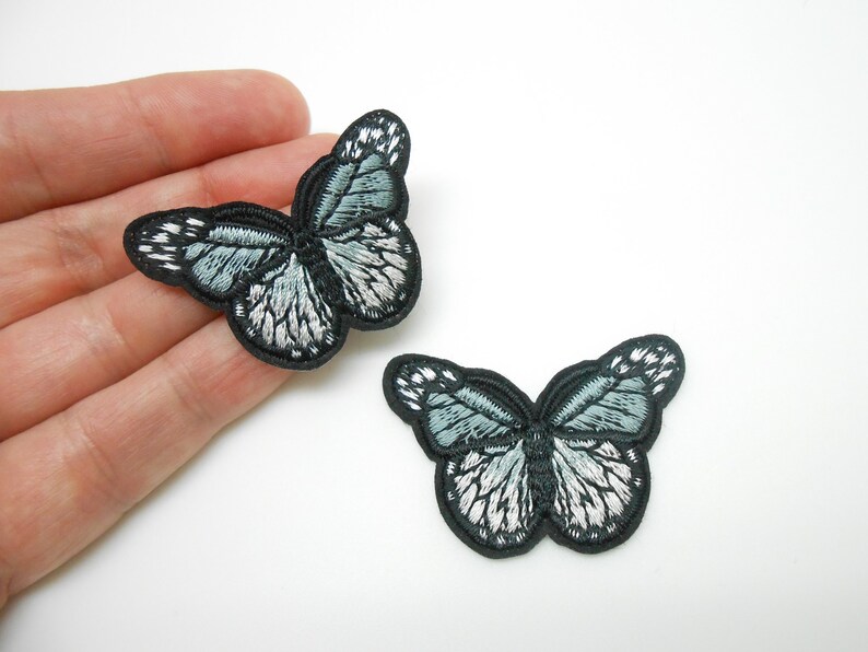 Butterfly patches, heat-adhesive patches, hide a hole, butterfly patches, customizations image 1