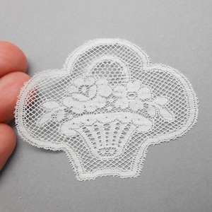 Applique en dentelle ancienne, dentelle vintage, junk journal