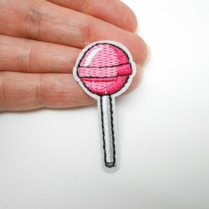 Lollipop crest, heat-adhesive badge, hide a hole, lollipop patch, customization