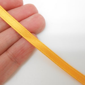 Ruban en satin jaune de 6 mm, diy, couture, mercerie
