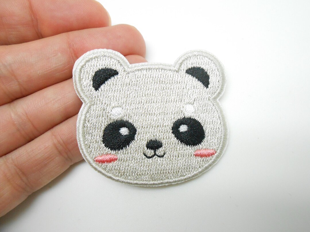 Panda Patch, Iron-on Patch, Hide a Hole, Panda Patch, Customization - Etsy
