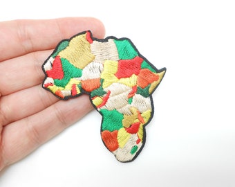 Africa badge, iron-on patch, hide a hole, VIP patch, customization