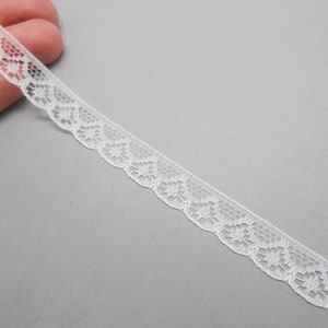 1 mètre de ruban en dentelle blanche, scrapbooking, couture, ruban fantaisie