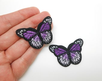 Butterfly patches, iron-on patches, hide a hole, butterfly patches, customizations