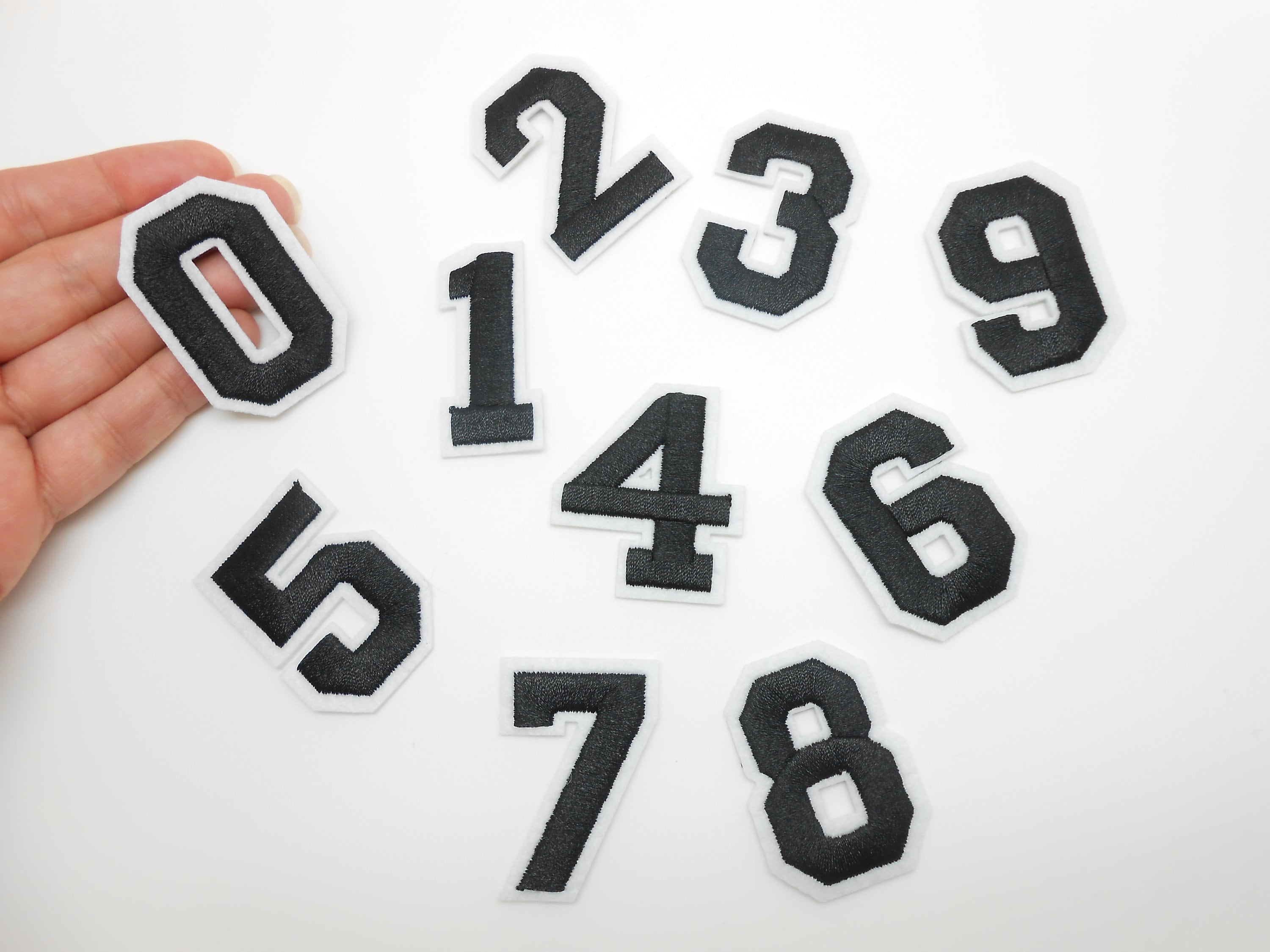 Number Patch, Iron-on Patch, Hide a Hole, Number Patch