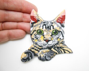 Cat patch, iron-on patch, hide a hole, cat patch, customization