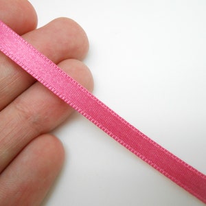 Ruban en satin rose de 6 mm, diy, couture, mercerie, octobre rose