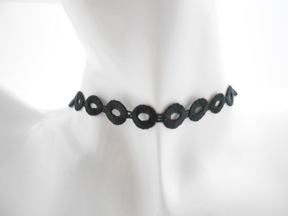 Punk Lace Suspender Leather Collar Pu Leather Flat Rivet Necklace Choker |  eBay