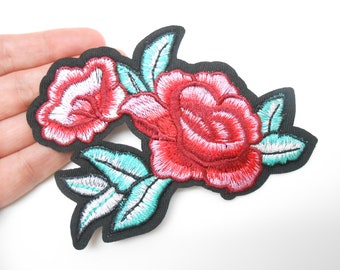 Flower crest, heat-adhesive badge, hide a hole, flower patch, customization