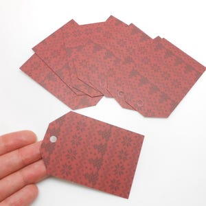 Lot de 8 étiquettes pour cadeaux de Noël en papier cartonné