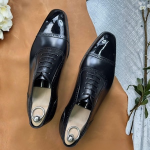 black and silver dress shoes for men Mens midnight romance