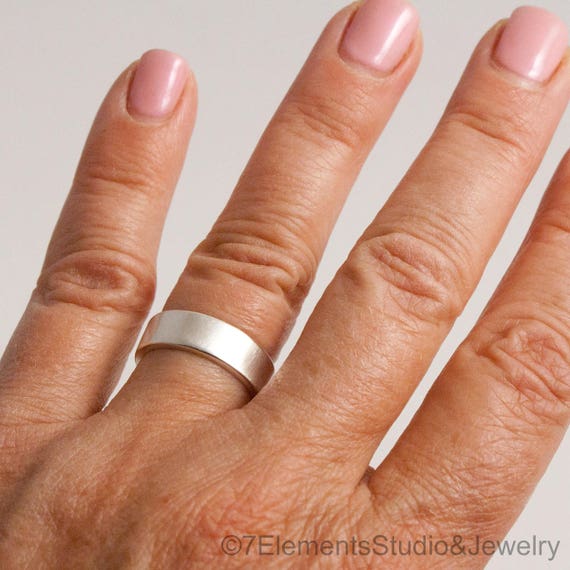 6mm Satin Sterling Silver Band