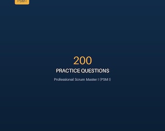 Teste Prático PSM-I da Scrum.org, Preparação para o Exame Professional Scrum Master, Guia de Estudo em PDF, 200 Questões | Download Digital