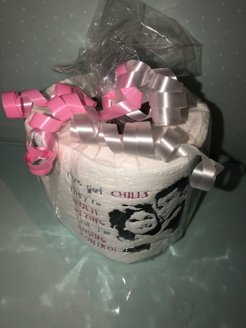 Grease Movie Pun Funny Embroidered Toilet Paper