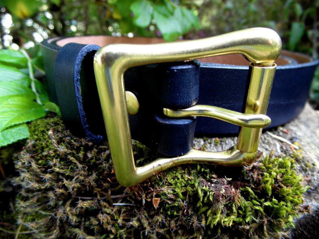 Classic Black Leather Belt, Plain Black Leather Belt, Black Leather ...