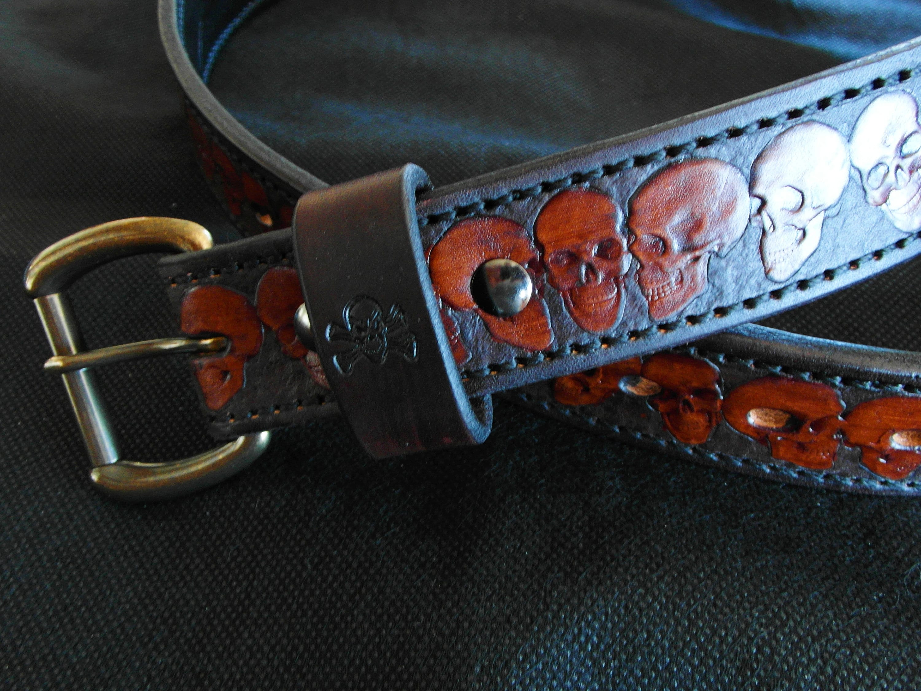 Tactical Leather Belt Heavy Duty Carry Belt Bullhide CCW Etsy