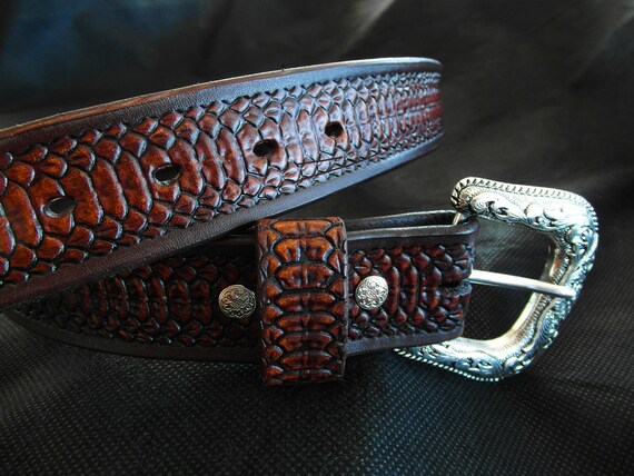 小物 Vintage Snake Pattern Studs Design Belt Western Snakeskin Pattern Belt, Snake Print Belt - Etsy