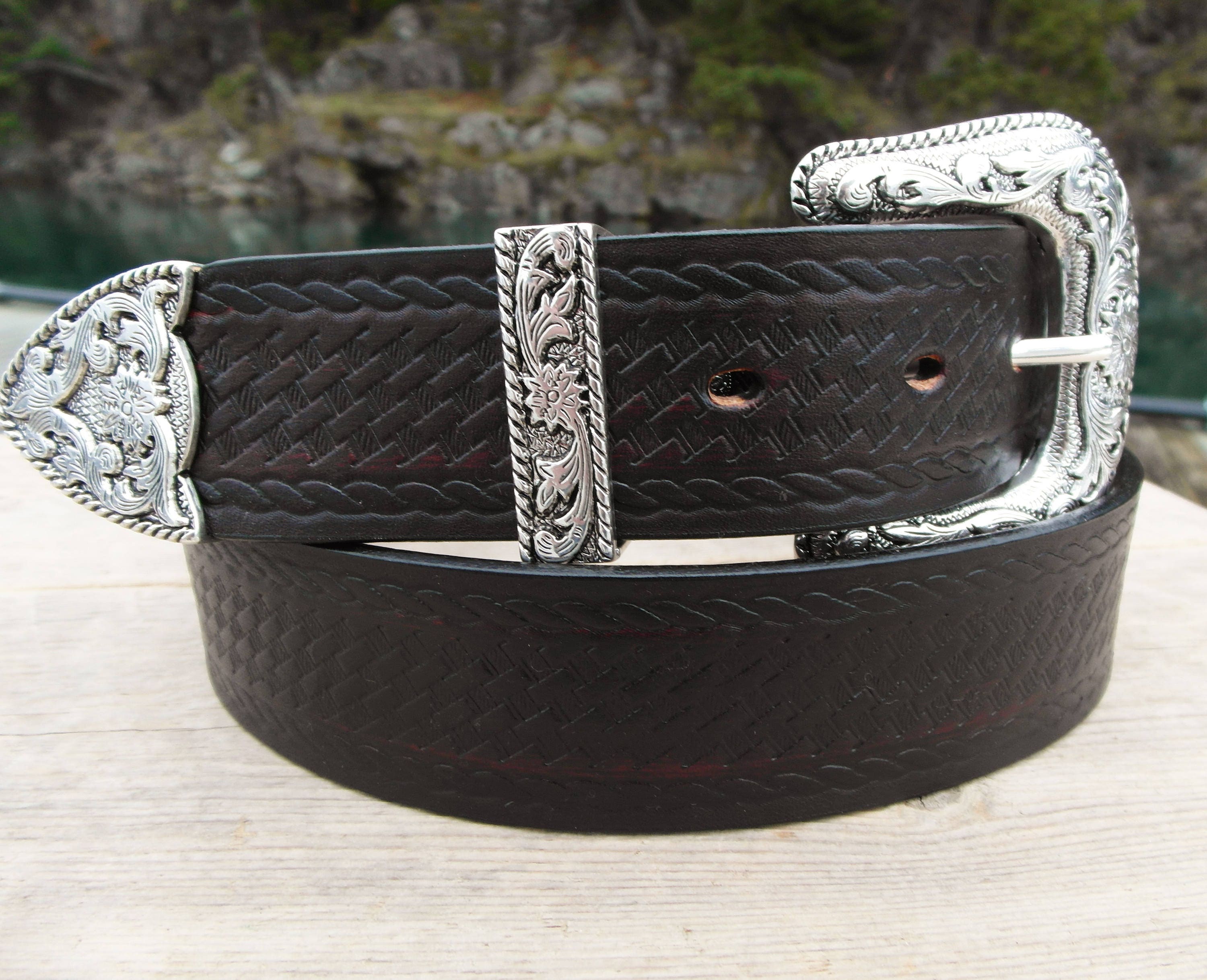 時計 PJ Wood Silver Backle with leather Belt 時計 PJ Wood Silver Backle with leather Belt 時計 PJ Wood Silver