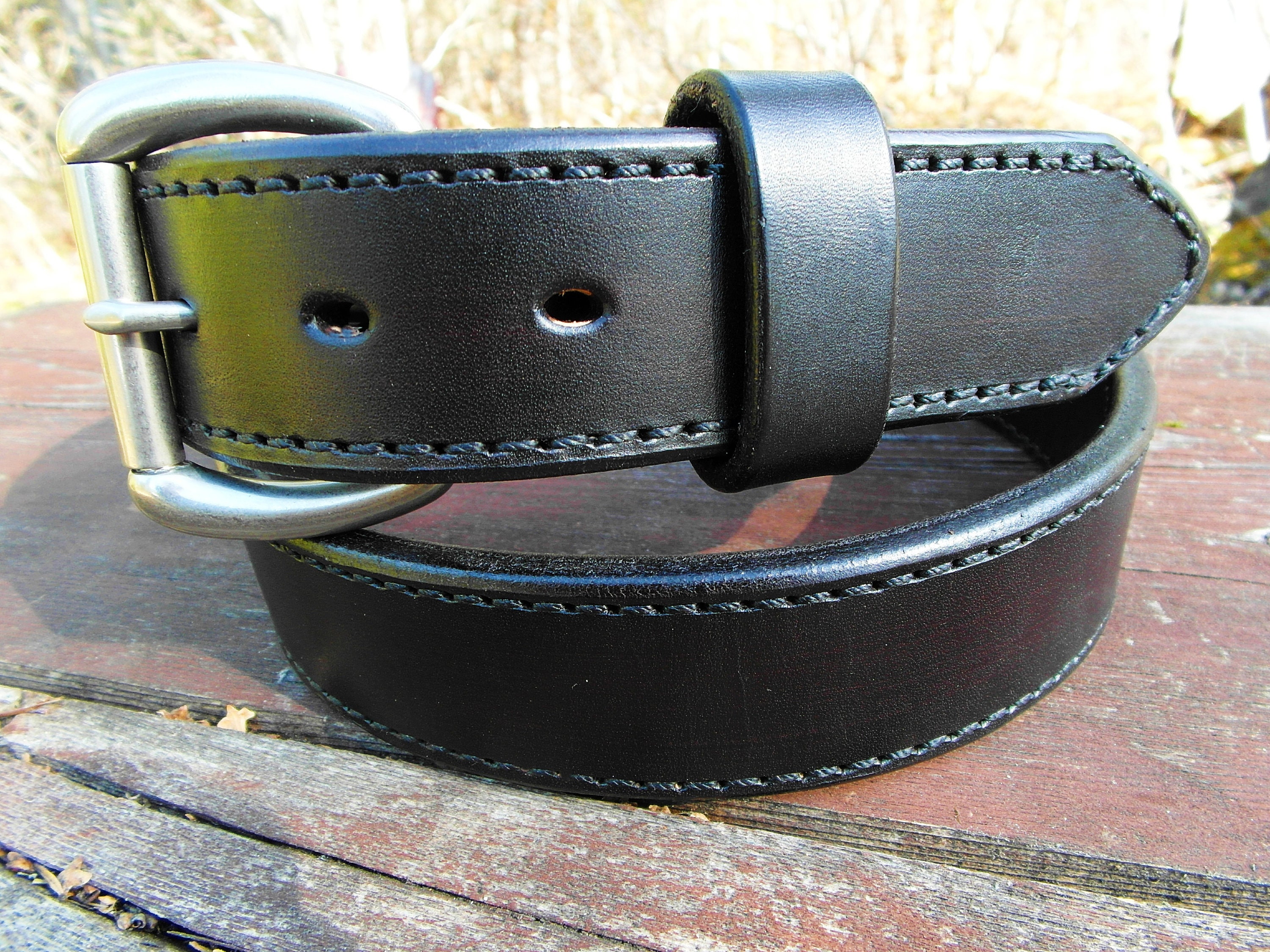 Tactical Carry Belt, Heavy Duty Leather Work Belt, Concealed Carry