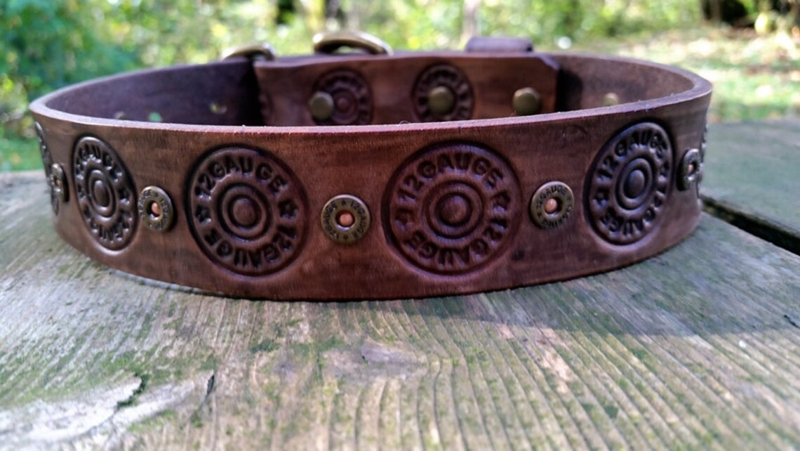 Dog Collar for Bird Dogs Leather Dog Collar Large Dog Etsy Canada