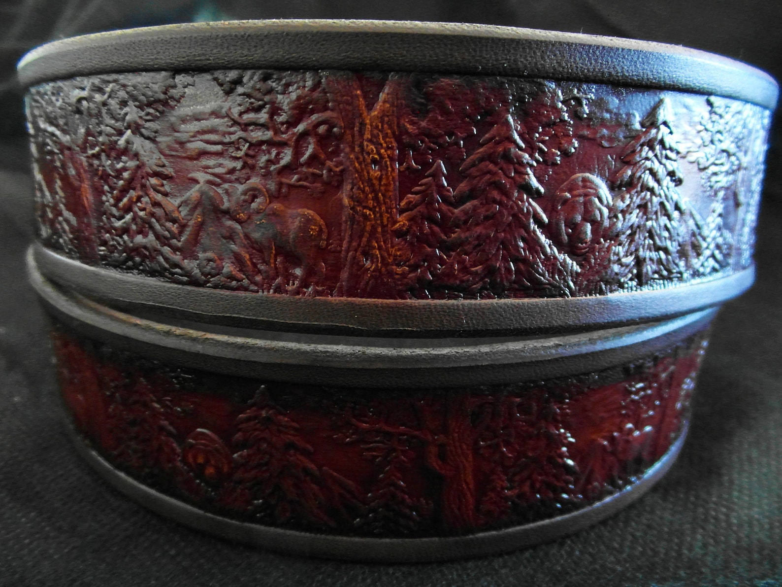 woodland leather belt