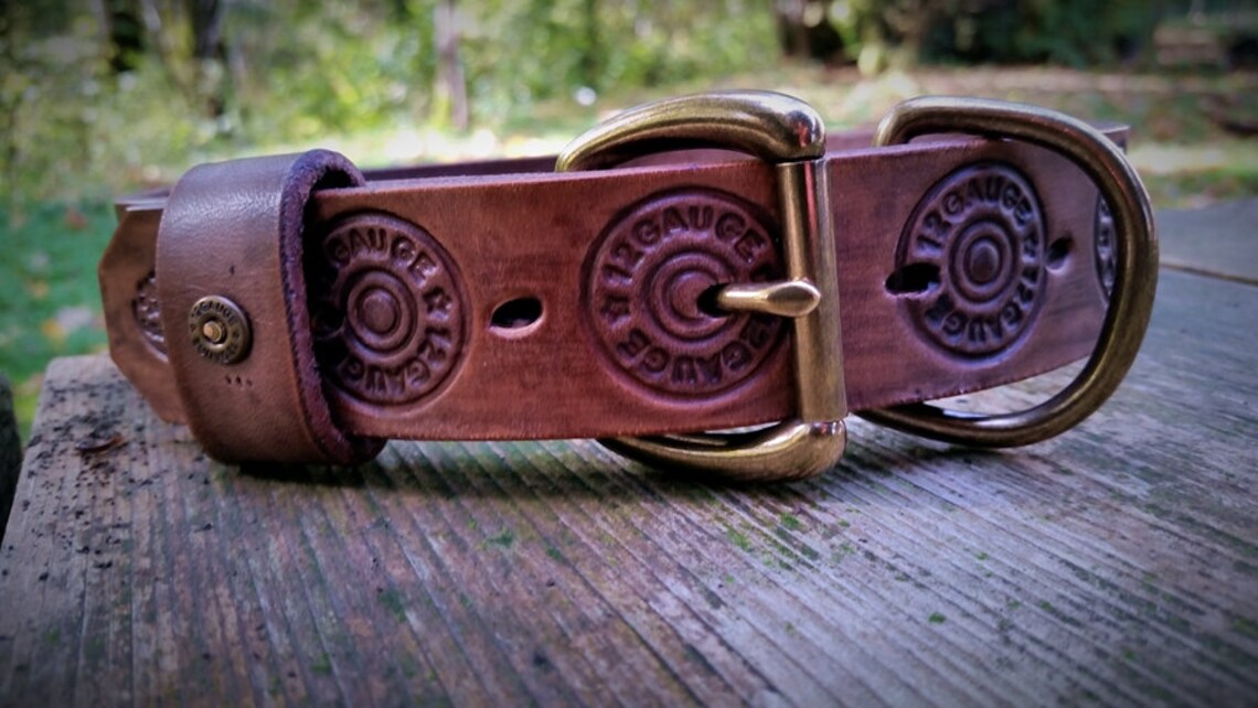 Dog Collar for Bird Dogs Leather Dog Collar Large Dog Etsy Canada