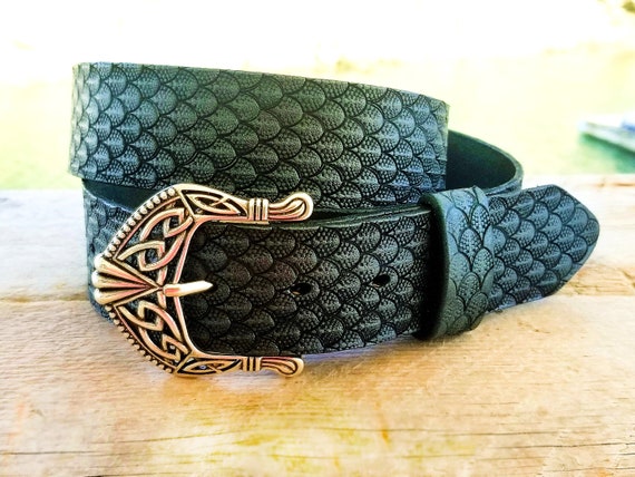 Dragon Hide Belt, Handmade Leather Belt -  Canada