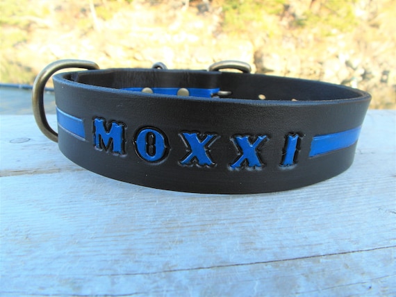 thin leather dog collar