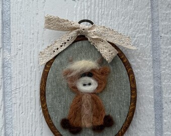 Needle Felt Highland Cow
