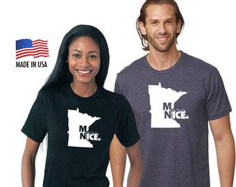 Minnesota Nice Unisex 50/50 Blend T-shirt - Unisex/Men's S, M, L, XL, 2XL