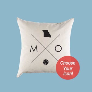 Missouri MO Home State Canvas Pillow or Pillow Cover