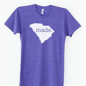South Carolina SC Made Tri Blend Track Camiseta - Camisetas unisex Talla S M L X