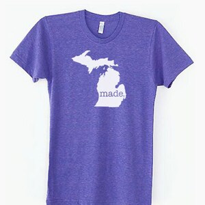 MI Made Tri Blend Track T-Shirt - Unisex T-Shirts Größe S M L XL