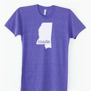 Camiseta Mississippi MS Made Tri Blend Track - Camisetas unisex Talla S M L XL