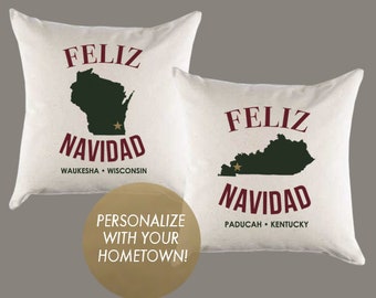Feliz Navidad Pillow Etsy