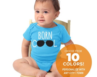 Body 1 pièce en coton Born Cool - Cadeau bébé fille et garçon