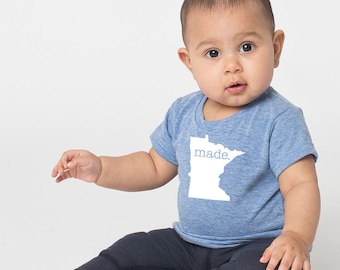 Reg 18.90 NOW 12.90 and FREE SHIPPING! Minnesota 'made.' American Apparel Infant Tee - Baby T-shirts